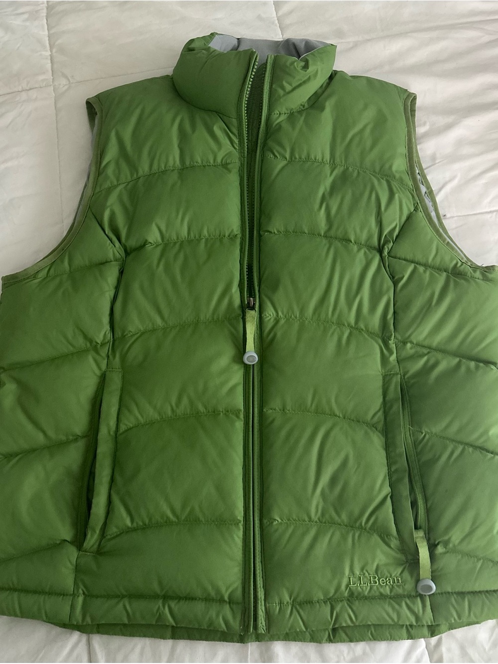 L.L. Bean Green Insulated Puffer Vest